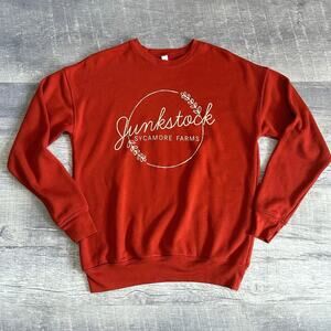 Junkstock Festival Sweatshirt Women S Antique Vintage Event Burnt Orange